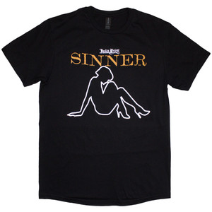 Judas Priest Unisex T-Shirt: Sin After Sin Sinner Slogan Lady (Black) Judas Priest Unisex T-Shirt: Sin After Sin Sinner Slogan Lady (Black)