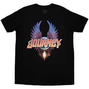 Journey Unisex T-Shirt: Classic Wings (Black) Journey Unisex T-Shirt: Classic Wings (Black)