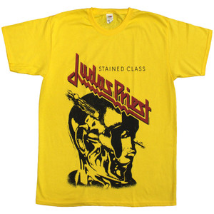 Judas Priest Unisex T-Shirt: Stained Class Vintage Head (Yellow) Judas Priest Unisex T-Shirt: Stained Class Vintage Head (Yellow)