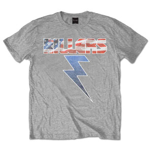 The Killers Unisex T-Shirt: Bolt (Grey)
