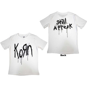 Korn Ladies T-Shirt: Still A Freak (White) (Back Print) Korn Ladies T-Shirt: Still A Freak (White) (Back Print)