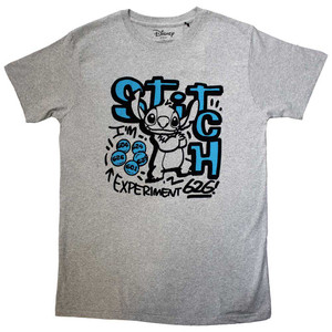 Lilo & Stitch Unisex T-Shirt: Stitch Experiment (Grey) Lilo & Stitch Unisex T-Shirt: Stitch Experiment (Grey)
