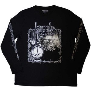 Lamb Of God Unisex Long Sleeve T-Shirt: Barbed Wire (Black) (Sleeve Print) Lamb Of God Unisex Long Sleeve T-Shirt: Barbed Wire (Black) (Sleeve Print)