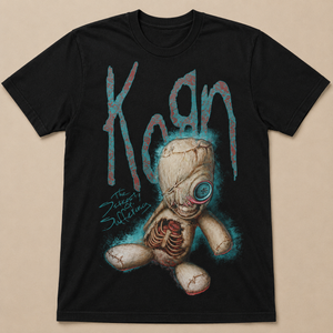 Korn Unisex T-Shirt: SoS Doll (Black) (Back Print)