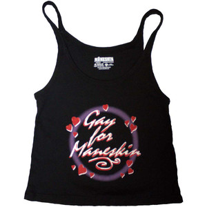 Maneskin Unisex Tank T-Shirt: Gay For Maneskin (Black) (Ex-Tour) (X-Large) Maneskin Unisex Tank T-Shirt: Gay For Maneskin (Black) (Ex-Tour) (X-Large)