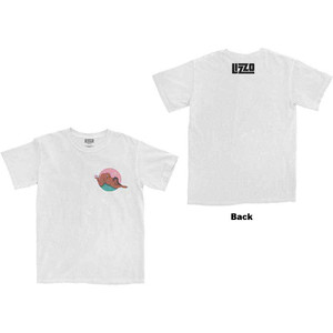 Lizzo Unisex T-Shirt: Arch (White) (Back Print) Lizzo Unisex T-Shirt: Arch (White) (Back Print)