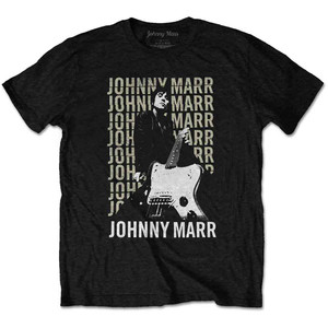 Johnny Marr Unisex T-Shirt: Guitar Photo (Black) Johnny Marr Unisex T-Shirt: Guitar Photo (Black)
