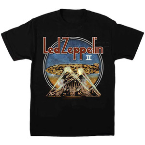 Led Zeppelin Unisex T-Shirt: LZII Searchlights (Black) Led Zeppelin Unisex T-Shirt: LZII Searchlights (Black)
