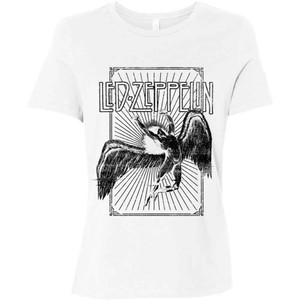 Led Zeppelin Ladies T-Shirt: Icarus Burst (White) Led Zeppelin Ladies T-Shirt: Icarus Burst (White)