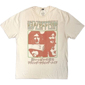 Led Zeppelin Unisex T-Shirt: Japanese Poster (Natural)