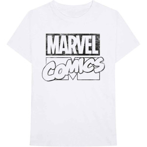 Marvel Comics Unisex T-Shirt: Logo (White) Marvel Comics Unisex T-Shirt: Logo (White)
