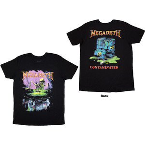 Megadeth Unisex T-Shirt: Contaminated (Black) (Back Print) Megadeth Unisex T-Shirt: Contaminated (Black) (Back Print)