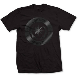 Marvel Comics Unisex T-Shirt: Captain Marvel Silver Circle (Black) Marvel Comics Unisex T-Shirt: Captain Marvel Silver Circle (Black)
