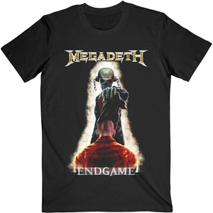 Megadeth Unisex T-Shirt: Vic Removing Hood (Black) Megadeth Unisex T-Shirt: Vic Removing Hood (Black)