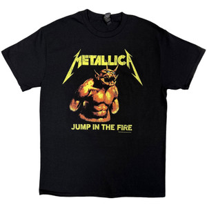 Metallica Unisex T-Shirt: Jump In The Fire Vintage (Black) Metallica Unisex T-Shirt: Jump In The Fire Vintage (Black)