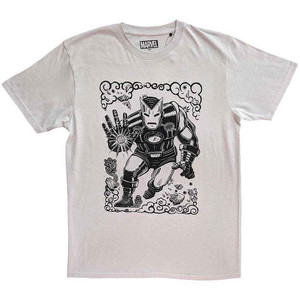 Marvel Comics Unisex T-Shirt: Iron Man Sketch (Natural) Marvel Comics Unisex T-Shirt: Iron Man Sketch (Natural)
