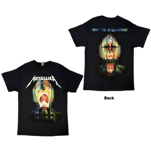 Metallica Unisex T-Shirt: Exploded (Black) (Back Print) Metallica Unisex T-Shirt: Exploded (Black) (Back Print)