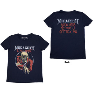Megadeth Ladies T-Shirt: Black Friday (Navy Blue) (Back Print) Megadeth Ladies T-Shirt: Black Friday (Navy Blue) (Back Print)