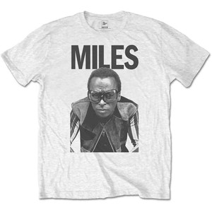 Miles Davis Unisex T-Shirt: Miles (White) Miles Davis Unisex T-Shirt: Miles (White)