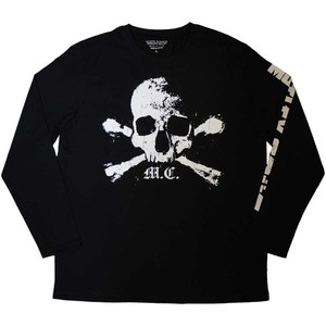 Motley Crue Unisex Long Sleeve T-Shirt: Orbit Skull (Black) (Sleeve Print) Motley Crue Unisex Long Sleeve T-Shirt: Orbit Skull (Black) (Sleeve Print)