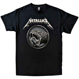 Metallica Unisex T-Shirt: Black Album Poster (Black) Metallica Unisex T-Shirt: Black Album Poster (Black)