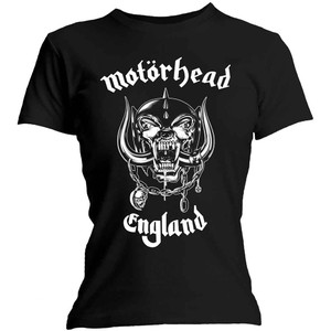 Motorhead Ladies T-Shirt: England (Black) Motorhead Ladies T-Shirt: England (Black)