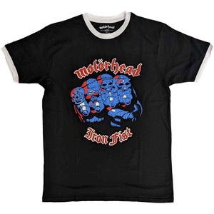 Motorhead Unisex Ringer T-Shirt: Iron Fist (Black) Motorhead Unisex Ringer T-Shirt: Iron Fist (Black)