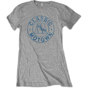 Motown Records Ladies T-Shirt: Classic Circle (Marl Grey) Motown Records Ladies T-Shirt: Classic Circle (Marl Grey)