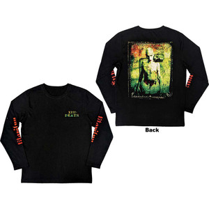 Marilyn Manson Unisex Long Sleeve T-Shirt: Death (Black) (Back & Sleeve Print) Marilyn Manson Unisex Long Sleeve T-Shirt: Death (Black) (Back & Sleeve Print)