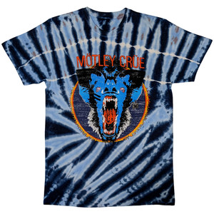 Motley Crue Unisex T-Shirt: Screaming Animal (Light Blue) (Wash Collection) Motley Crue Unisex T-Shirt: Screaming Animal (Light Blue) (Wash Collection)