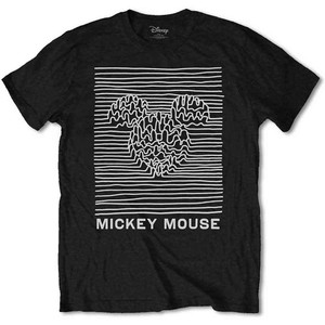 Mickey Mouse Unisex T-Shirt: Unknown Pleasures (Black) Mickey Mouse Unisex T-Shirt: Unknown Pleasures (Black)