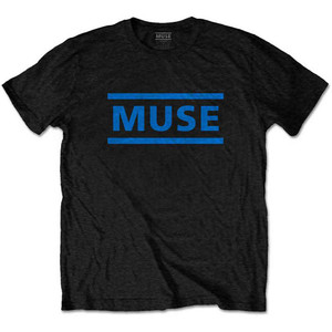 Muse Unisex T-Shirt: Dark Blue Logo (Black) Muse Unisex T-Shirt: Dark Blue Logo (Black)