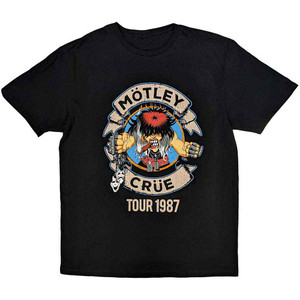 Motley Crue Unisex T-Shirt: Girls Girls Girls Tour '87 (Black) Motley Crue Unisex T-Shirt: Girls Girls Girls Tour '87 (Black)