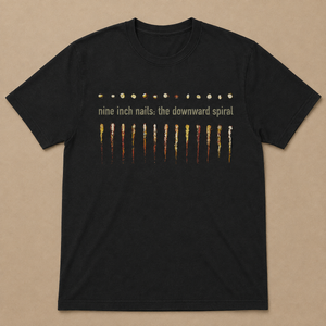 Nine Inch Nails Unisex T-Shirt: Downward Spiral (Black) (Back Print)