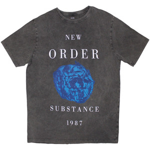 New Order Unisex Stone Wash T-Shirt: Substance 1987 (Charcoal Grey) New Order Unisex Stone Wash T-Shirt: Substance 1987 (Charcoal Grey)