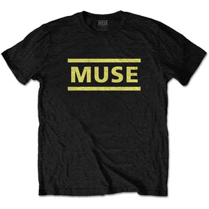 Muse Unisex T-Shirt: Yellow Logo (Black) Muse Unisex T-Shirt: Yellow Logo (Black)