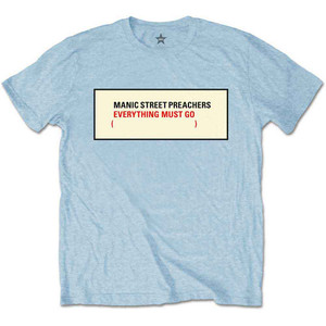 Manic Street Preachers Unisex T-Shirt: Everything Must Go (Blue) Manic Street Preachers Unisex T-Shirt: Everything Must Go (Blue)