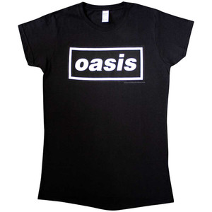 Oasis Ladies T-Shirt: Decca Logo (Black) Oasis Ladies T-Shirt: Decca Logo (Black)