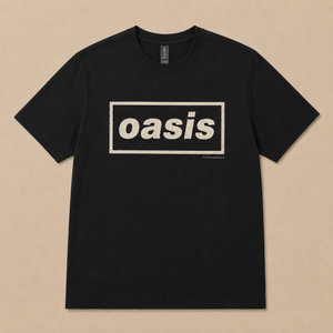 Oasis Unisex T-Shirt: Decca Logo (Black)
