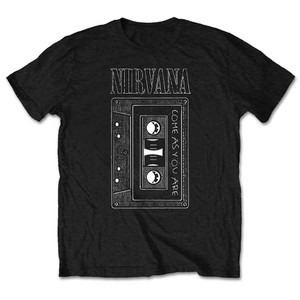 Nirvana Unisex T-Shirt: As You Are Tape (Black) Nirvana Unisex T-Shirt: As You Are Tape (Black)