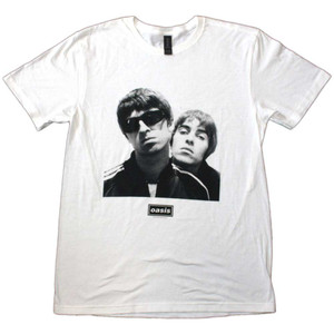 Oasis Unisex T-Shirt: Noel & Liam Square Photo (White) Oasis Unisex T-Shirt: Noel & Liam Square Photo (White)