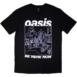 Oasis Unisex T-Shirt: Be Here Now Line Drawing (Black) Oasis Unisex T-Shirt: Be Here Now Line Drawing (Black)