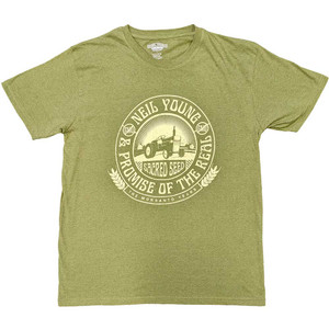 Neil Young Unisex T-Shirt: Tractor Seal (Green) Neil Young Unisex T-Shirt: Tractor Seal (Green)