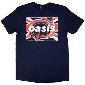 Oasis Unisex T-Shirt: Union Jack (Navy Blue) Oasis Unisex T-Shirt: Union Jack (Navy Blue)