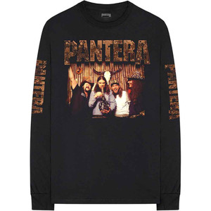 Pantera Unisex Long Sleeve T-Shirt: Bong Group (Black) (Sleeve Print) Pantera Unisex Long Sleeve T-Shirt: Bong Group (Black) (Sleeve Print)