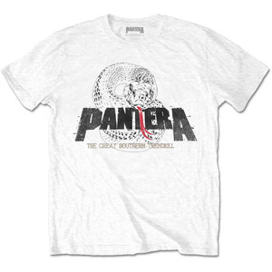 Pantera Unisex T-Shirt: Snake Logo (White) Pantera Unisex T-Shirt: Snake Logo (White)
