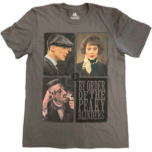 Peaky Blinders Unisex T-Shirt: Portraits Grid (Charcoal Grey) Peaky Blinders Unisex T-Shirt: Portraits Grid (Charcoal Grey)