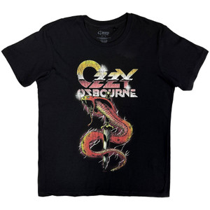 Ozzy Osbourne Unisex T-Shirt: Vintage Snake (Black)