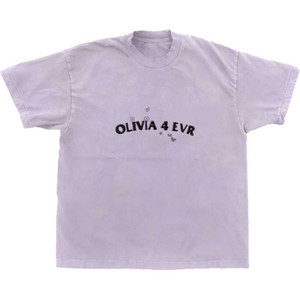 Olivia Rodrigo Unisex T-Shirt: Olivia 4 Evr Brutal (Purple) (Ex-Tour) Olivia Rodrigo Unisex T-Shirt: Olivia 4 Evr Brutal (Purple) (Ex-Tour)