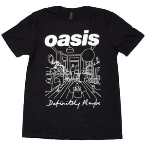 Oasis Unisex T-Shirt: Definitely Maybe Line Drawing (Black) Oasis Unisex T-Shirt: Definitely Maybe Line Drawing (Black)